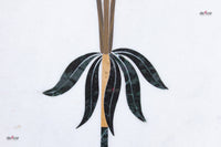 Precious Botanical Inlay Marble Panel