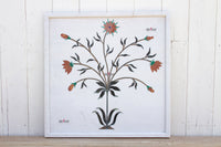 Marble Gemstone Inlay Campanula Wall Panel