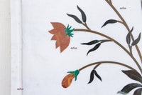 Marble Gemstone Inlay Campanula Wall Panel