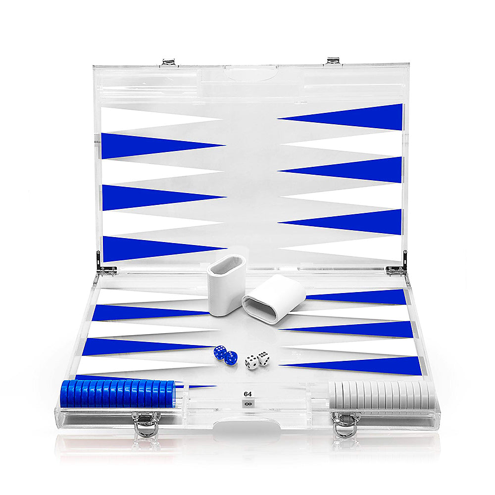 Lucite 18'' Backgammon set (Various Colors)