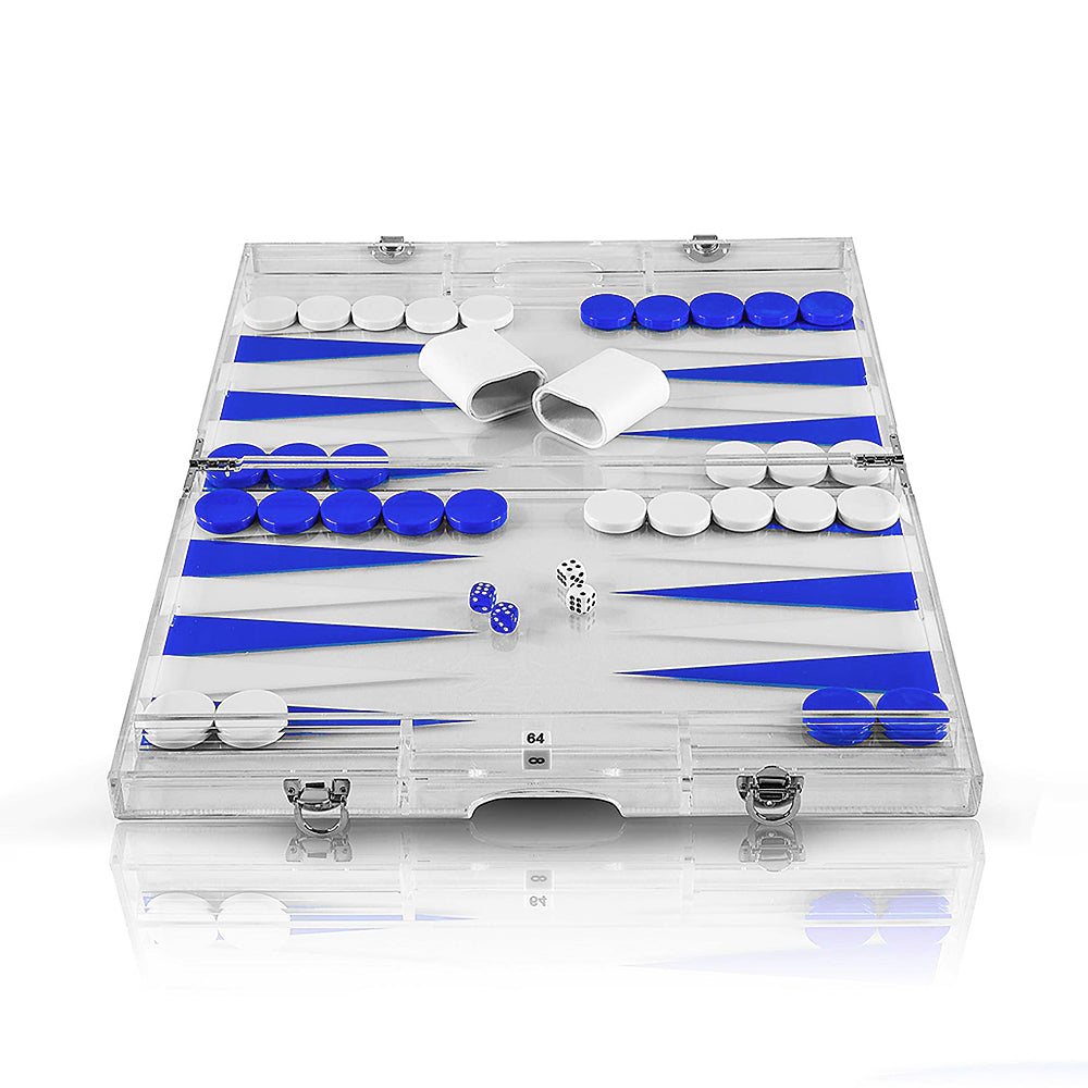 Lucite 18'' Backgammon set (Various Colors)