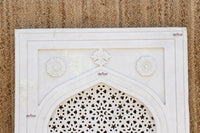 Taj Carved Marble Jali Door Panel