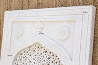Taj Carved Marble Jali Door Panel