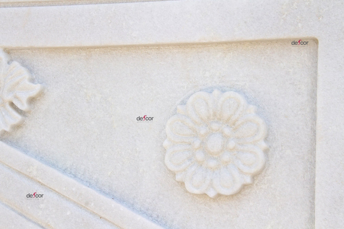 Taj Carved Marble Jali Door Panel