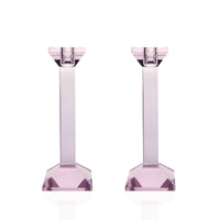 Pair of 9” Classy Crystal Candlesticks (Various Colors)