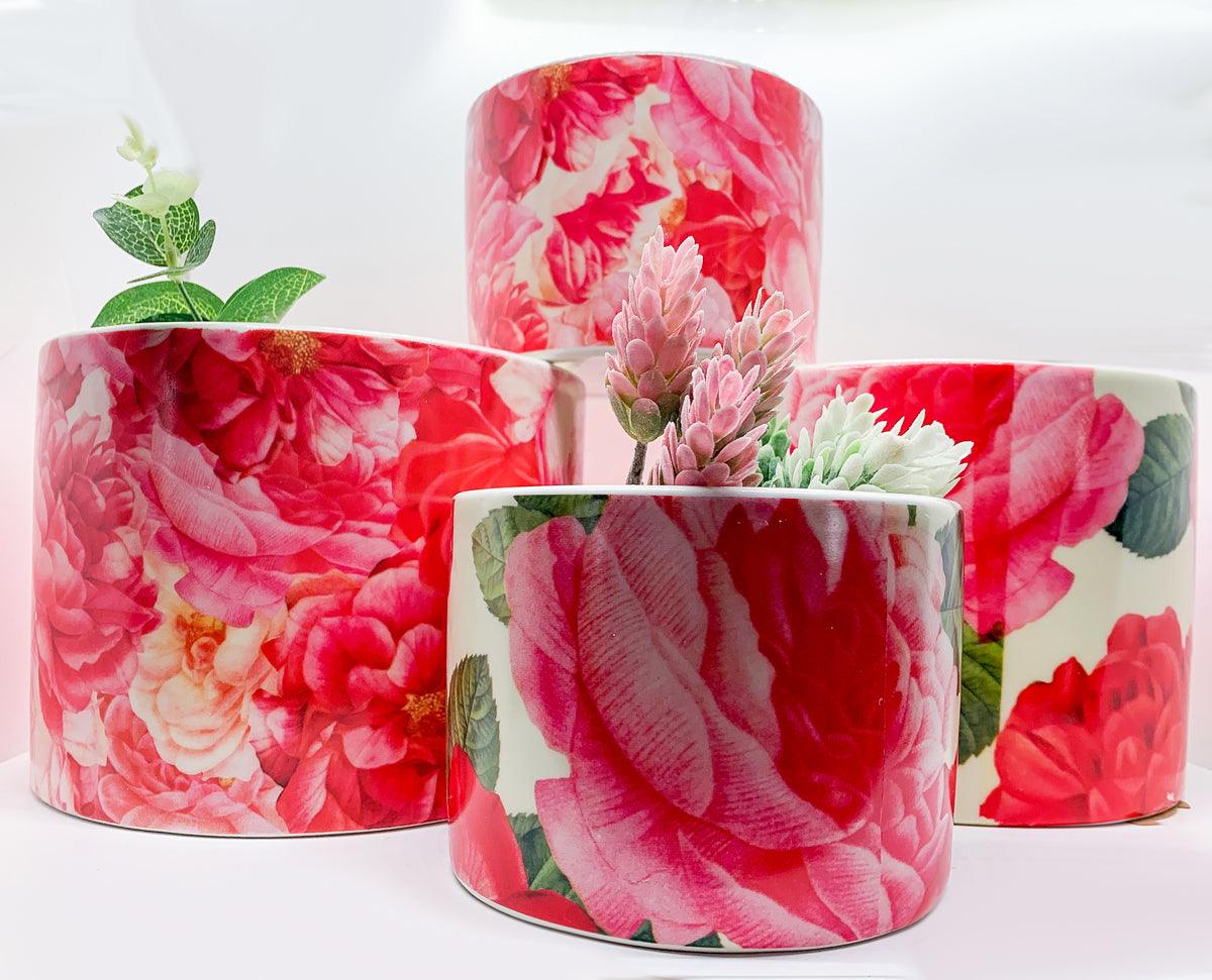 Rose Marie Floral Cachepots