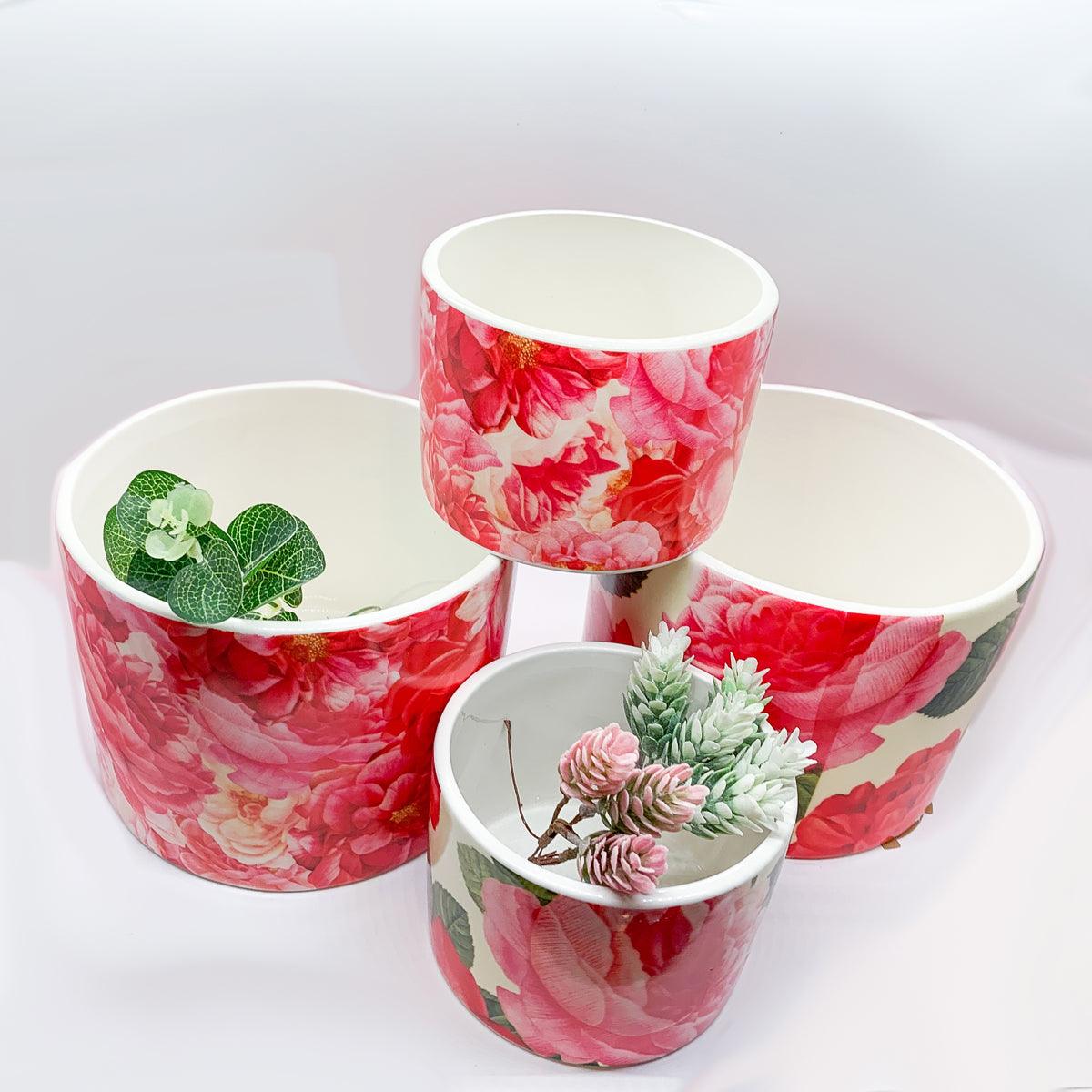 Rose Marie Floral Cachepots