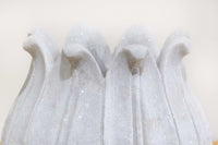 Carved White Marble Lotus Vase-Agra