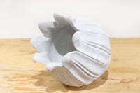 Carved White Marble Lotus Vase-Agra