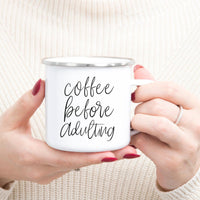 Metal Campfire Mugs 18oz (Various Quotes)