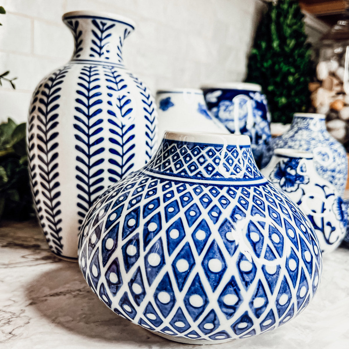 Samira Blue Vases (Various Styles and Prints)