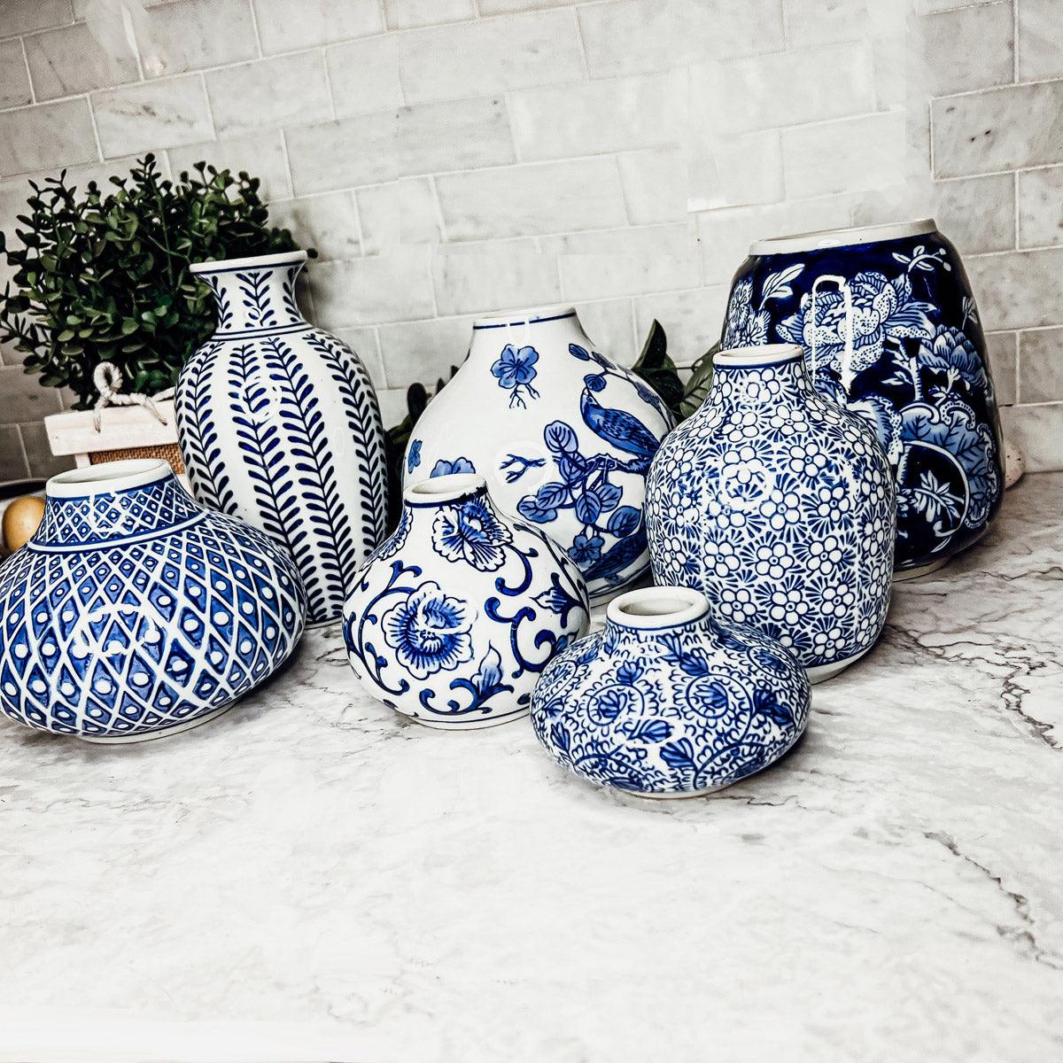 Samira Blue Vases (Various Styles and Prints)