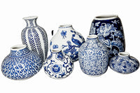Samira Blue Vases (Various Styles and Prints)