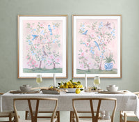 Blush Chinoiserie No. 2 – Fine Art Canvas Print (Various Sizes)