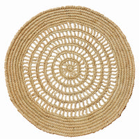 Tous Les Jours Raffia Crochet Placemat – 14"