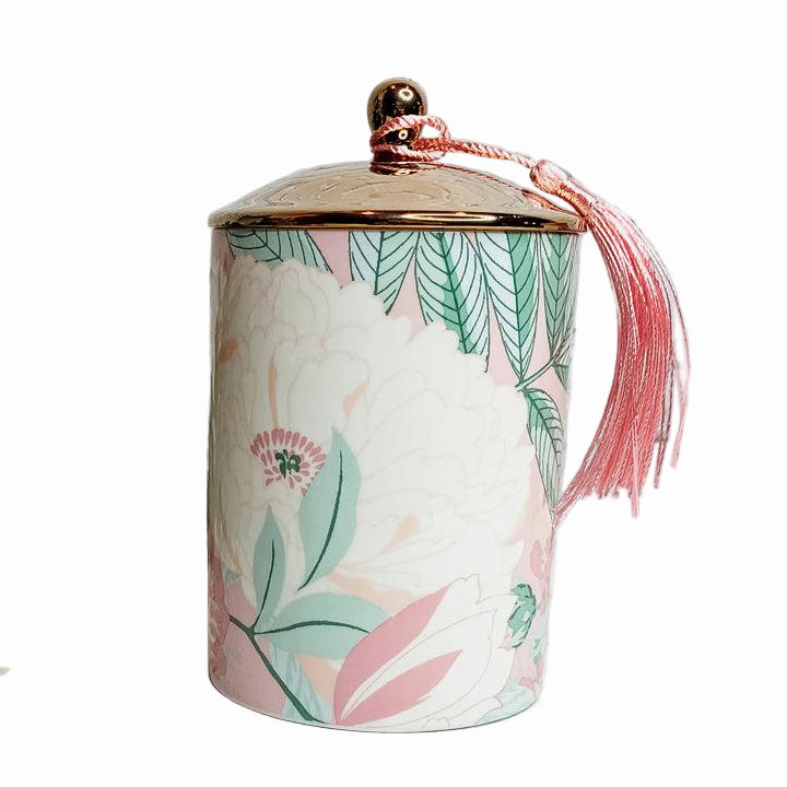 Vintage Floral Candle Set