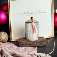 Vintage Floral Candle Set