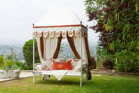 Royal Marigold Block Print Canopy Daybed