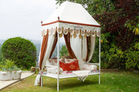 Royal Marigold Block Print Canopy Daybed