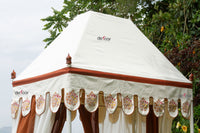 Royal Marigold Block Print Canopy Daybed