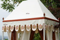 Royal Marigold Block Print Canopy Daybed