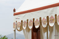 Royal Marigold Block Print Canopy Daybed