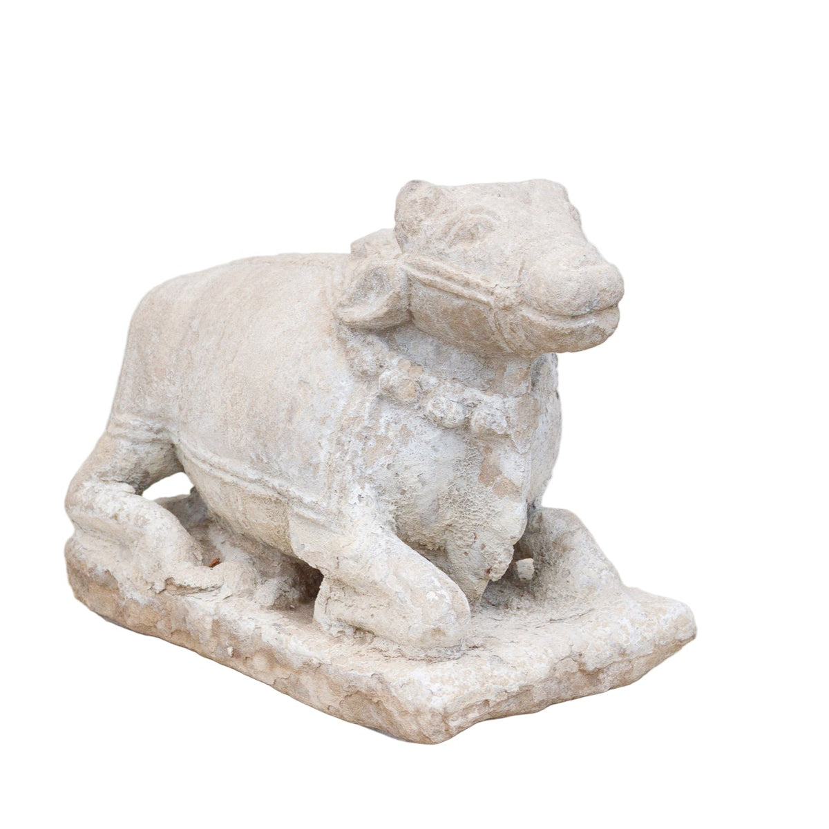 19th Century Carved Stone Nandi Statue