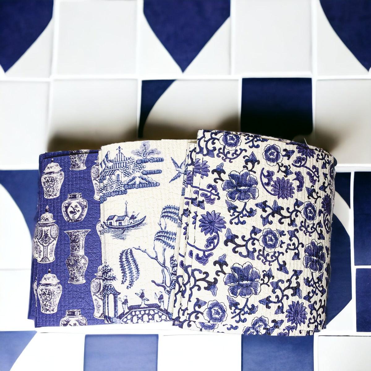 Chinoiserie Multipurpose Kitchen Cloth - Biodegradable (Various Styles)