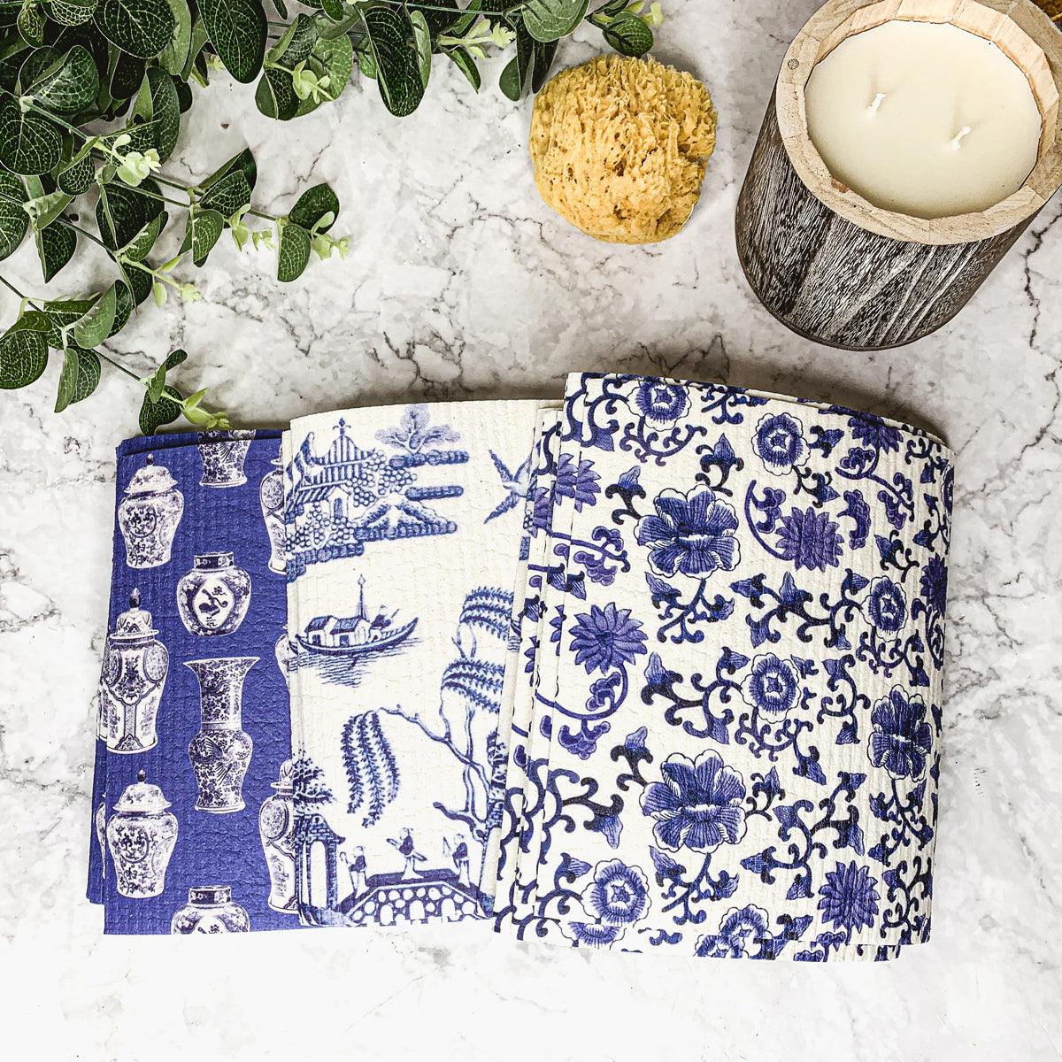 Chinoiserie Multipurpose Kitchen Cloth - Biodegradable (Various Styles)