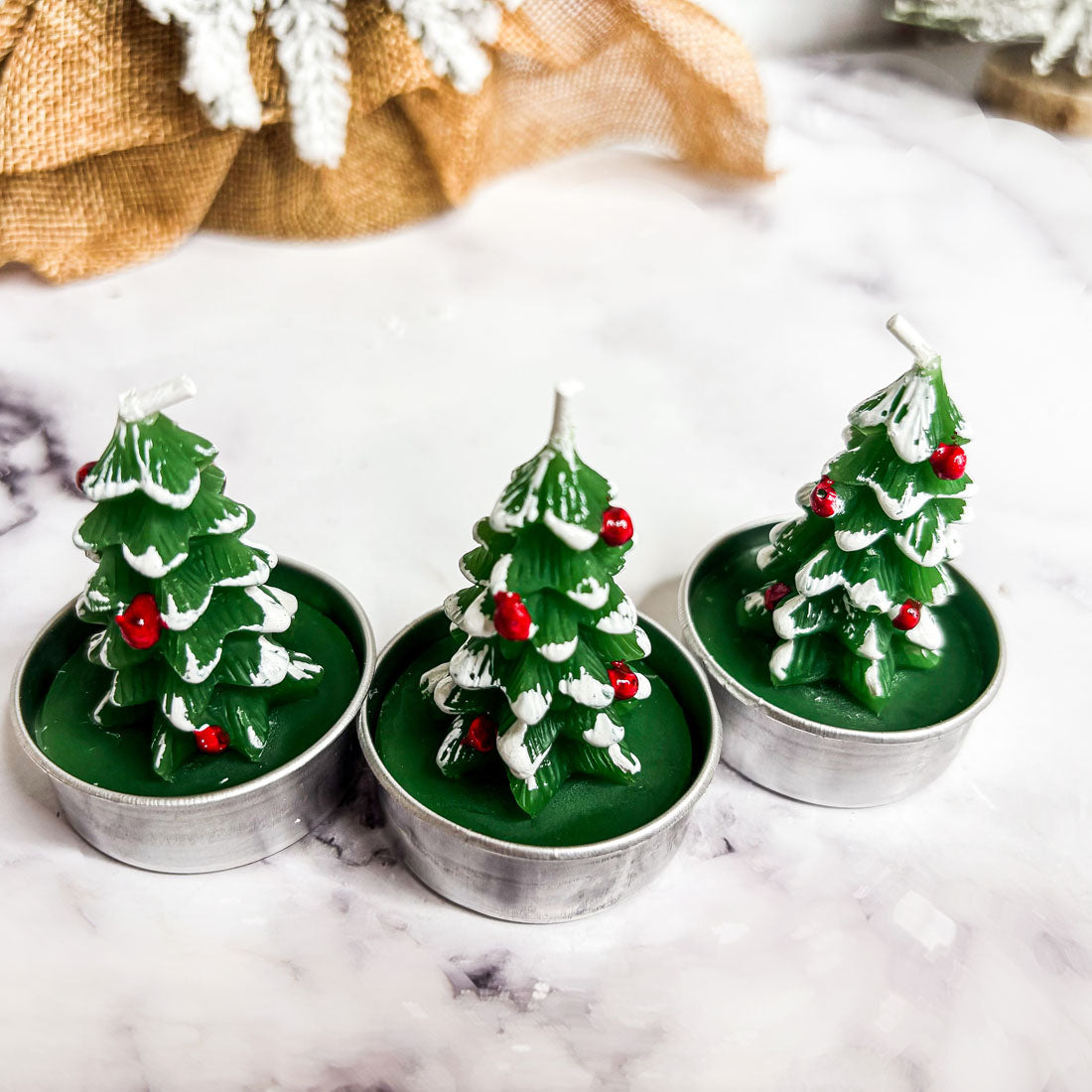 Mini Tree 3pk Candles