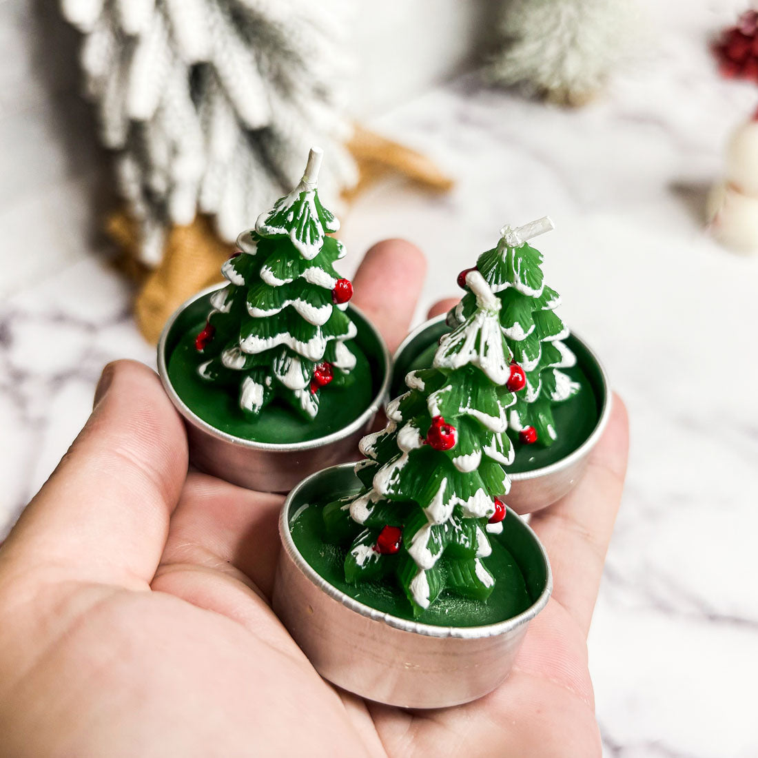 Mini Tree 3pk Candles