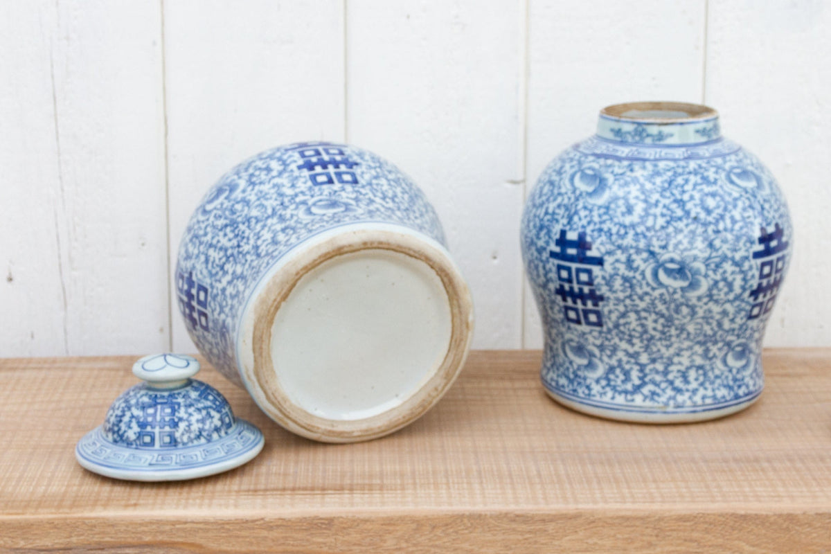 Set of Two Chinese Ginger Jars