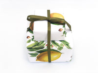 Lemon Wrapping Paper as Set w/ Gift Tags or