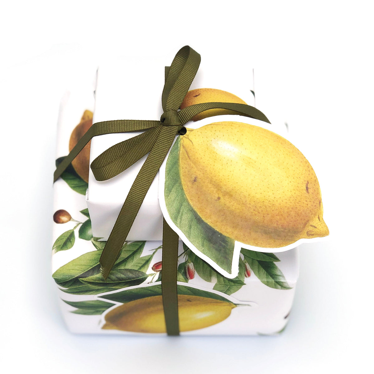 Lemon Wrapping Paper as Set w/ Gift Tags or
