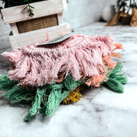 Pastel Braided Tassel Coasters (Various Colors)