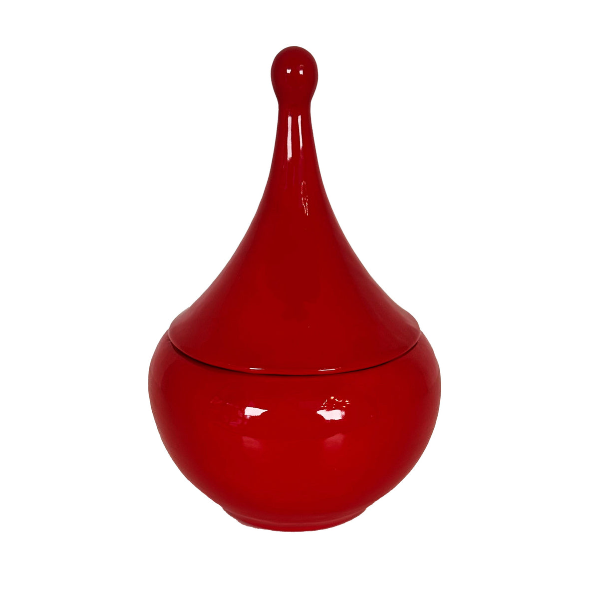 Teardrop Jars in Ruby Red (Various Sizes)