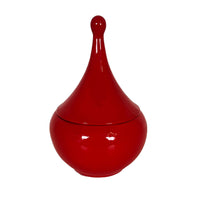 Teardrop Jars in Ruby Red (Various Sizes)