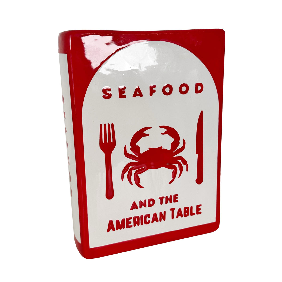 Seafood Cookbook Vase