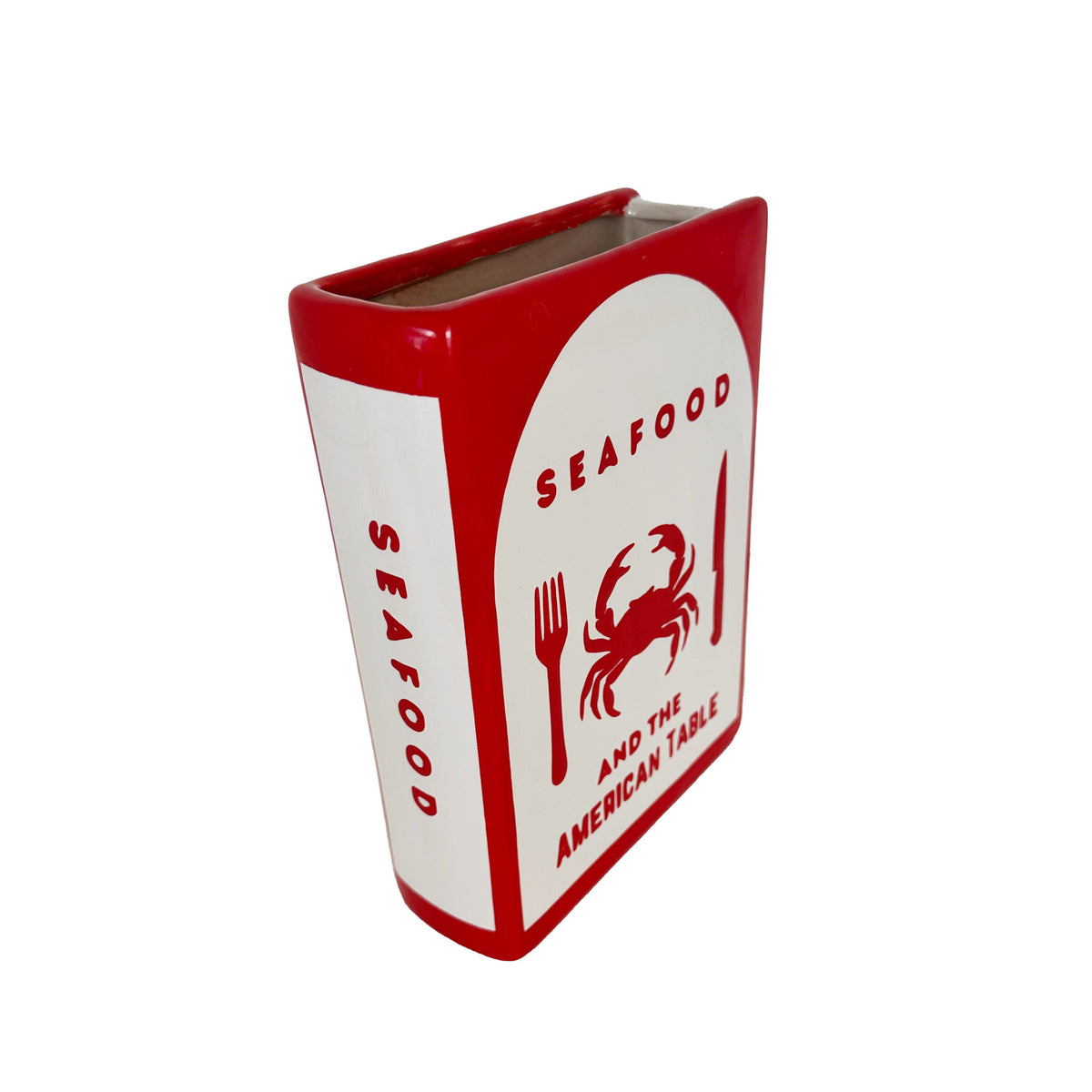 Seafood Cookbook Vase