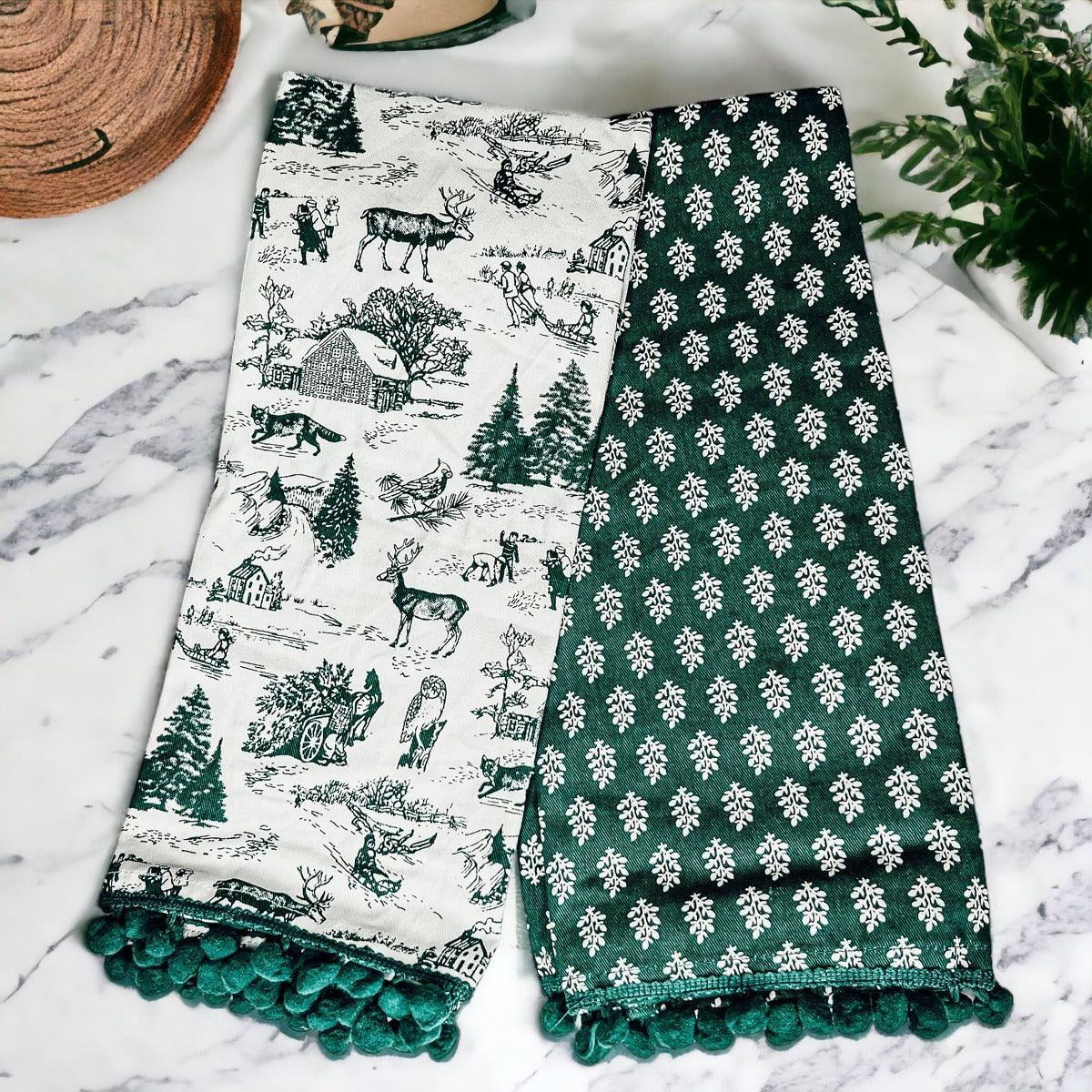 Forest Green Towels (2 Colors)