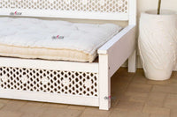 Floral White Moorish Lounge Daybed