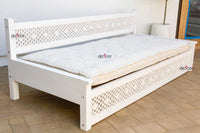 Floral White Moorish Lounge Daybed