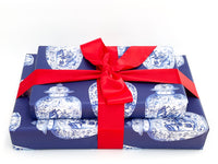 Blue Ginger Jar Gift Wrap (Sold as Set w/ Gift Tags or Sold Separately)