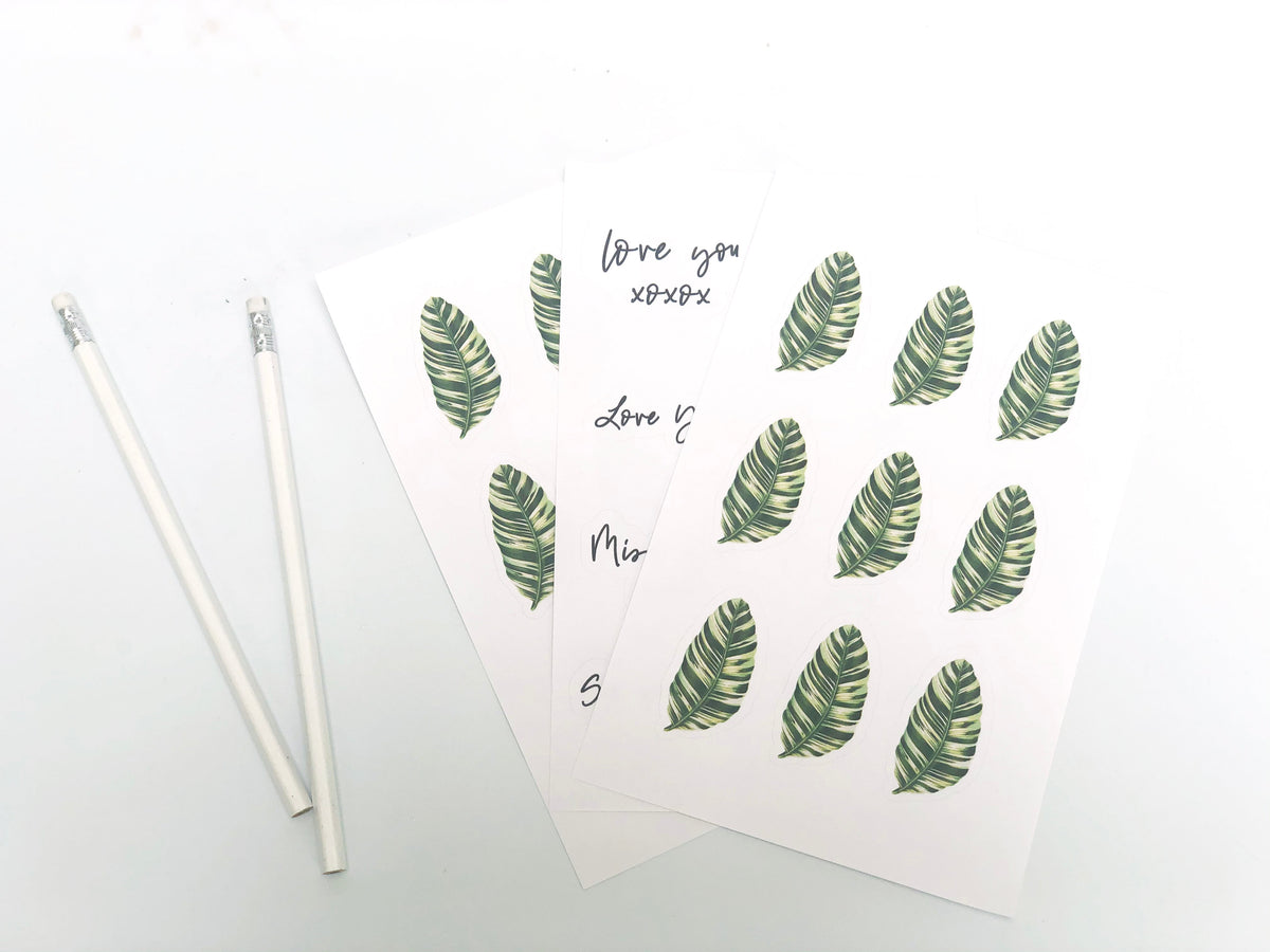 Banana Leaf Stickers