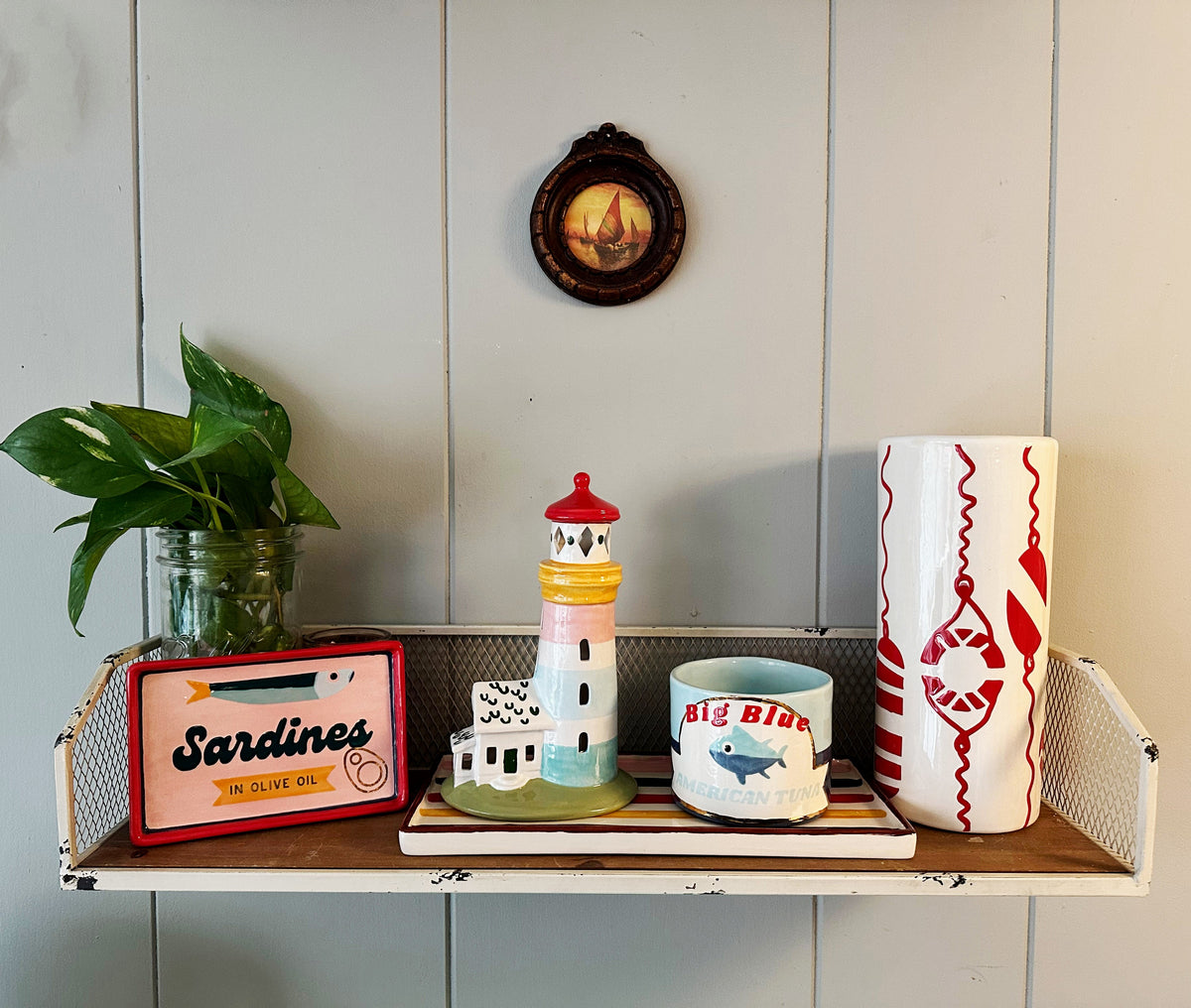 Buoy & Lifesaver Column Vase (Colors)