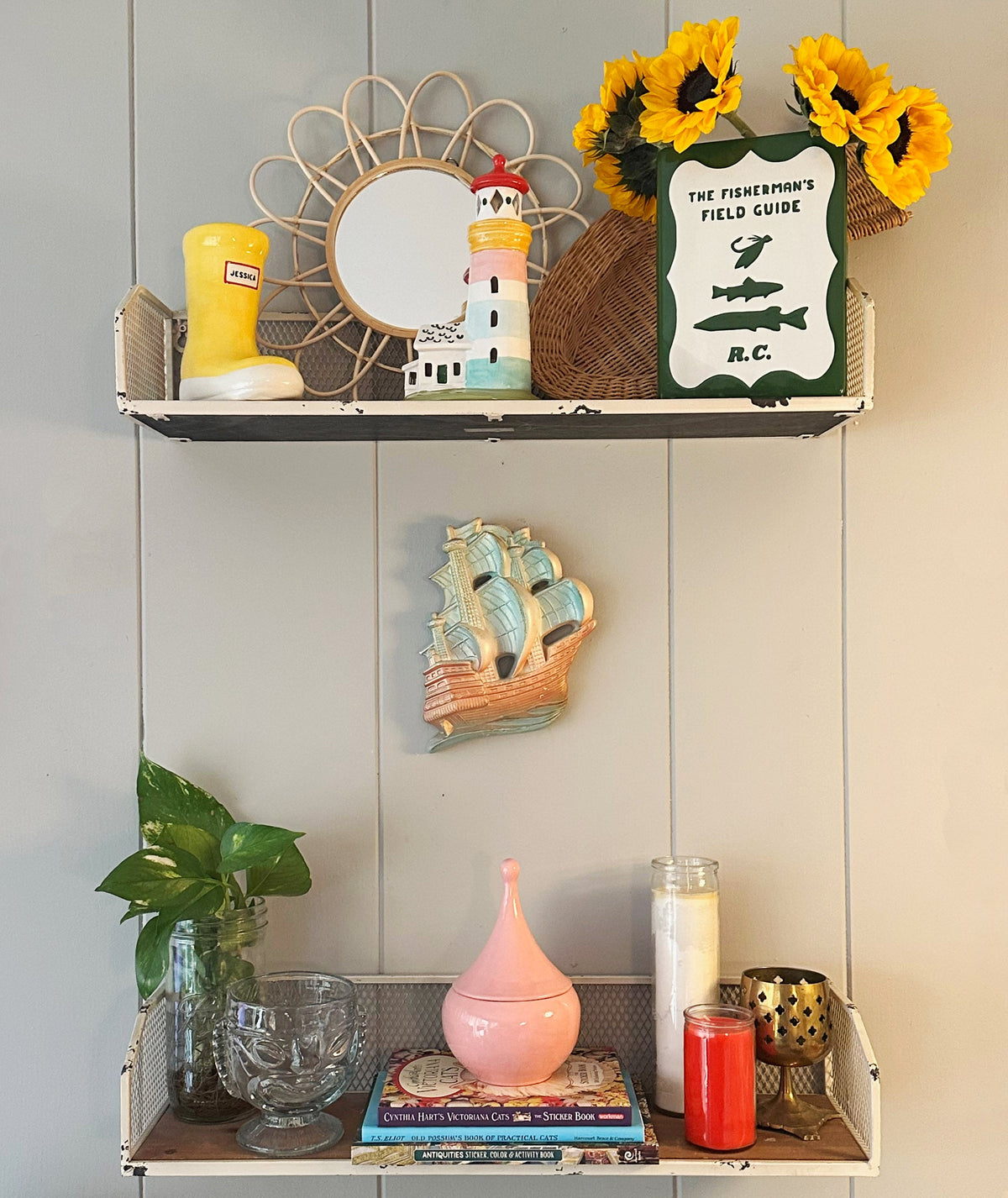 Seafood Cookbook Vase