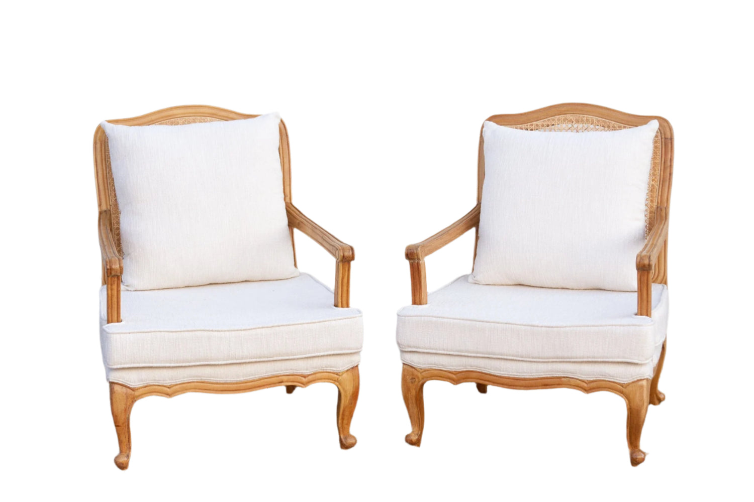 Pair of Provincial French Country Arm Chairs