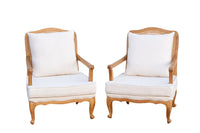 Pair of Provincial French Country Arm Chairs