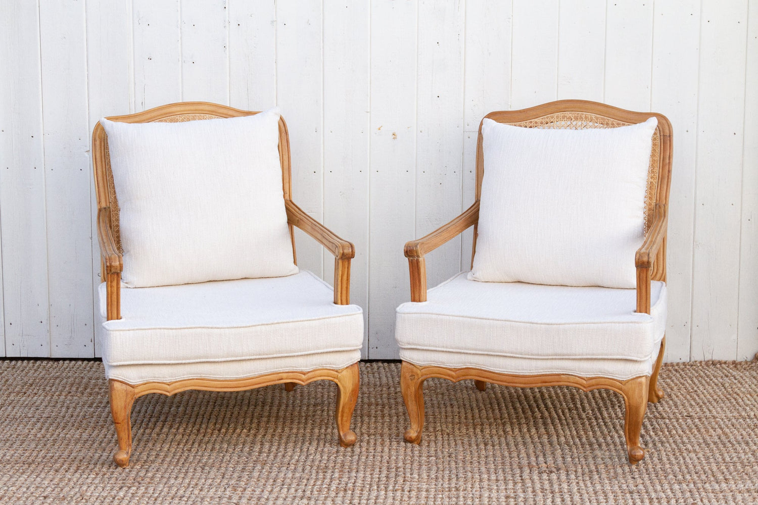 Pair of Provincial French Country Arm Chairs