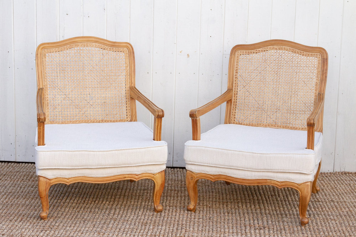 Pair of Provincial French Country Arm Chairs